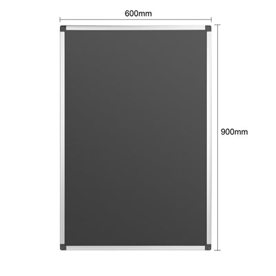 Olympia Black Magnetic Board 600x900mm - HS807