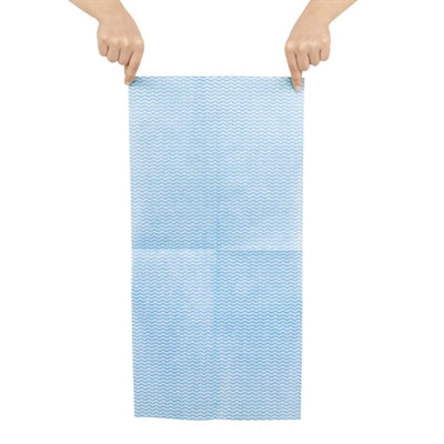 Jantex Washroom Cleaning Cloth Blue (50 Pack) - HT493