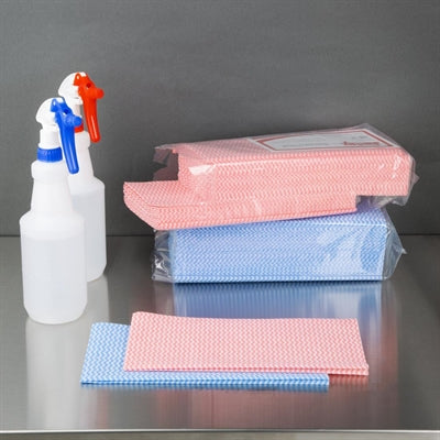 Jantex Washroom Cleaning Cloth Blue (50 Pack) - HT493