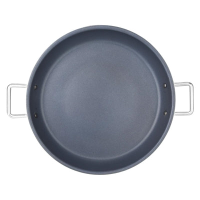 Vogue Aluminium Non-stick Teflon Platinum Plus Paella Pan 35cm - HT990