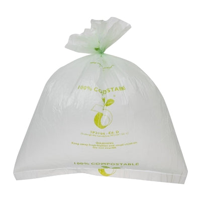 Jantex Green Compostable Bin Liners 10Ltr (24 Pack) - HW684