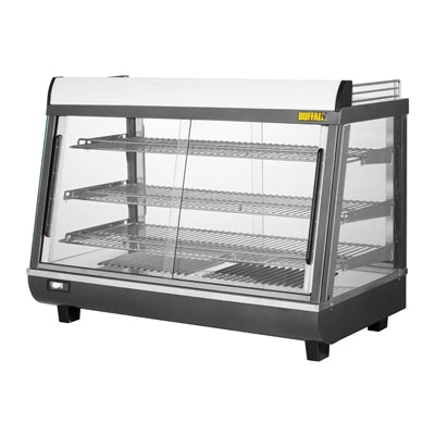 Buffalo Front and Rear Door Heated Merchandiser 136Ltr - HW928