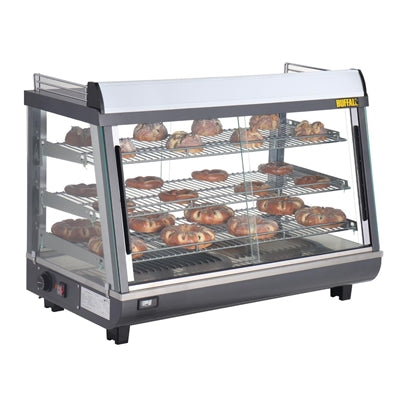 Buffalo Front and Rear Door Heated Merchandiser 136Ltr - HW928