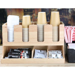 Olympia Cup and Condiment Station Hevea Wood 448x168x268mm - HX395