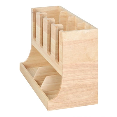 Olympia Cup and Condiment Station Hevea Wood 448x168x268mm - HX395