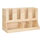 Olympia Cup and Condiment Station Hevea Wood 448x168x268mm - HX395