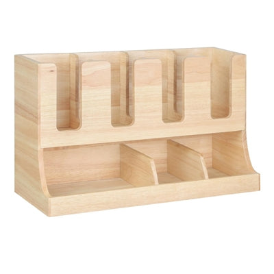 Olympia Cup and Condiment Station Hevea Wood 448x168x268mm - HX395