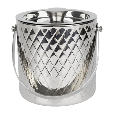 Olympia Geo Double Wall Ice Bucket Stainless Steel 1950ml - HY134