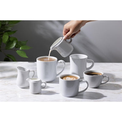 Olympia Whiteware Hollow Mugs 300ml (6 Pack) - JA349