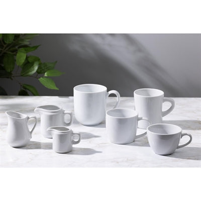 Olympia Whiteware Hollow Mugs 300ml (6 Pack) - JA349