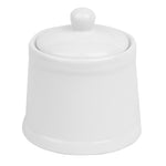 Olympia Whiteware Pier Sugar Bowls with Lids 250ml (6 Pack) - HY547