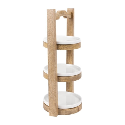 Olympia 3-Tier Stand Mango Wood for 150mm Plates - HY750