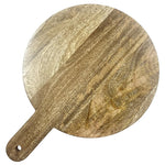 Olympia Round Handled Display Stand Mango Wood with Metal Legs 400x300x80mm - HY754