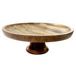 Olympia Cake Stand Mango Wood 330x120mm - HY757