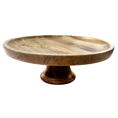 Olympia Cake Stand Mango Wood 330x120mm - HY757