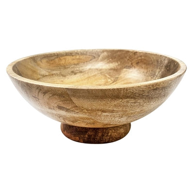 Olympia Footed Bowl Mango Wood 280mm - HY758
