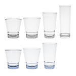 Olympia Kristallon Polycarbonate Stacking Tumblers Blue 350ml (6 Pack) - HZ083