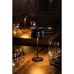 Olympia Siena Table Lamp Round Dome Black 200mm - HZ200