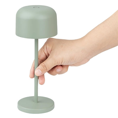 Olympia Siena Table Lamp Round Dome Sage 200mm - HZ202