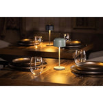 Olympia Siena Table Lamp Round Dome Sage 200mm - HZ202