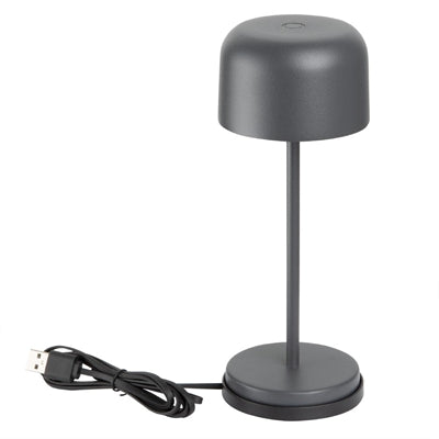 Olympia Siena Table Lamp Round Dome Grey 200mm - HZ203