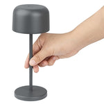 Olympia Siena Table Lamp Round Dome Grey 200mm - HZ203