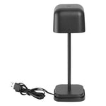 Olympia Lucca Table Lamp Squared Dome Black 200mm - HZ204