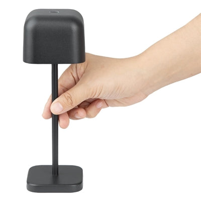 Olympia Lucca Table Lamp Squared Dome Black 200mm - HZ204