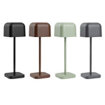 Olympia Lucca Table Lamp Squared Dome Black 200mm - HZ204