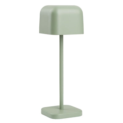 Olympia Lucca Table Lamp Squared Dome Sage 200mm - HZ206