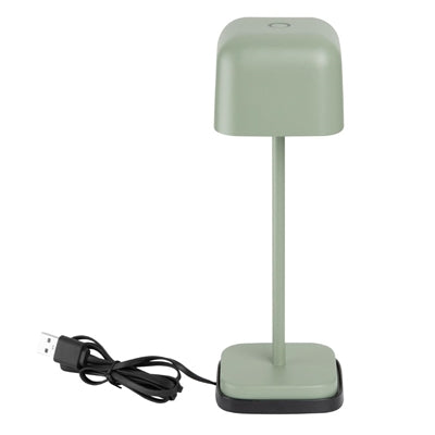 Olympia Lucca Table Lamp Squared Dome Sage 200mm - HZ206