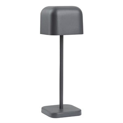 Olympia Lucca Table Lamp Squared Dome Grey 200mm - HZ207