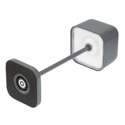 Olympia Lucca Table Lamp Squared Dome Grey 200mm - HZ207