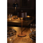 Olympia Siena Table Lamp Round Dome Chestnut 300mm - HZ209