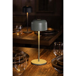 Olympia Siena Table Lamp Round Dome Sage 300mm - HZ210
