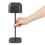 Olympia Lucca Table Lamp Squared Dome Black 300mm - HZ212