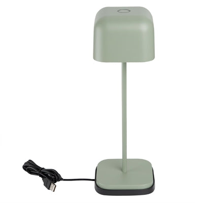 Olympia Lucca Table Lamp Squared Dome Sage 300mm - HZ214