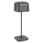 Olympia Lucca Table Lamp Squared Dome Grey 300mm - HZ215