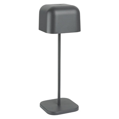 Olympia Lucca Table Lamp Squared Dome Grey 300mm - HZ215
