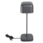 Olympia Lucca Table Lamp Squared Dome Grey 300mm - HZ215