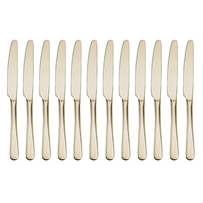 Olympia Buckingham Table Knives Champagne Gold (12 Pack) - HZ231