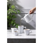 Olympia Whiteware Deco Teapots 820ml (2 Pack) - HZ864