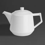 Olympia Whiteware Deco Teapots 820ml (2 Pack) - HZ864