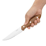 Olympia Jumbo Steak Knives with Wood Effect Handles (12 Pack) - HZ973