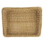 Olympia Polywicker Rectangular Display Basket Light Brown 525x385mm - JA356