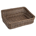 Olympia Polywicker Rectangular Display Basket Dark Brown 525x385mm - JA363