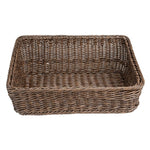 Olympia Polywicker Rectangular Display Basket Dark Brown 525x385mm - JA363