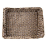 Olympia Polywicker Rectangular Display Basket Dark Brown 525x385mm - JA363