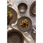 Olympia Ember Coupe Plates Mahogany 230mm (6 Pack) - JA551
