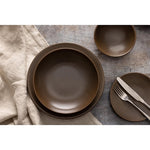 Olympia Ember Low Coupe Bowls Mahogany 230mm (4 Pack) - JA554
